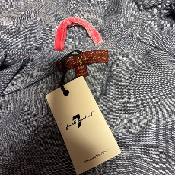 7 For All Mankind 12 Months Cozy Pink Quilted Kids Jacket NWT - Picture 6 of 6